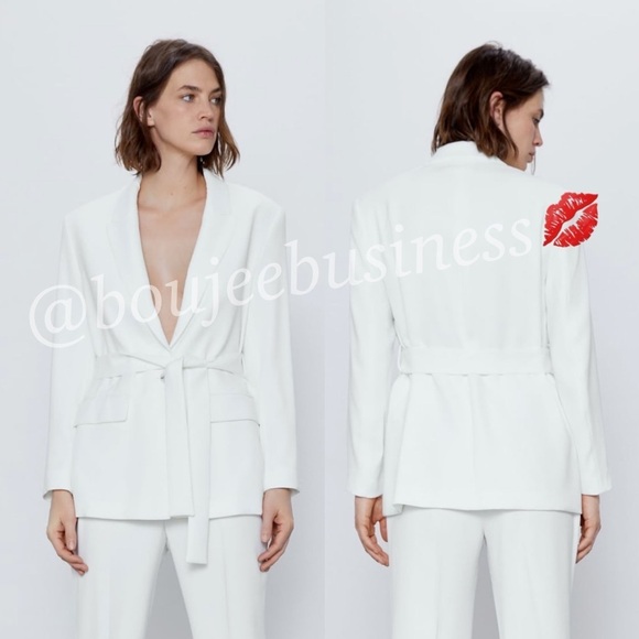 ZARA BNWT Belted Blazer - Picture 9 of 12